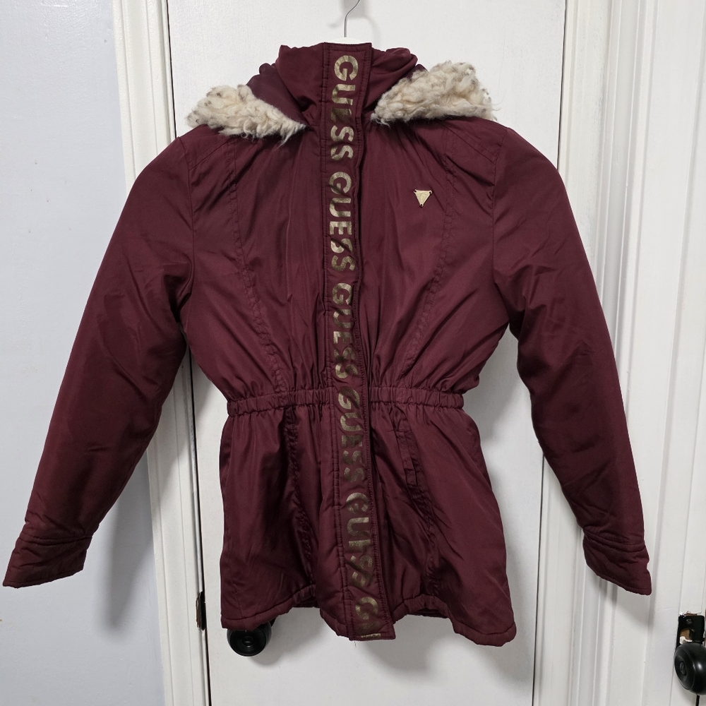 Guess Girls Puffer Coat Jacket Size M 10-12